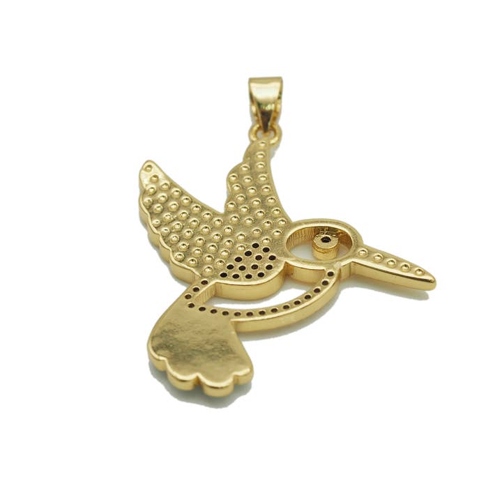BestBeads&Beyond - Wholesale Individual Charm/Pendant - CZ Enamel Bird Pendant, Sku#LK596