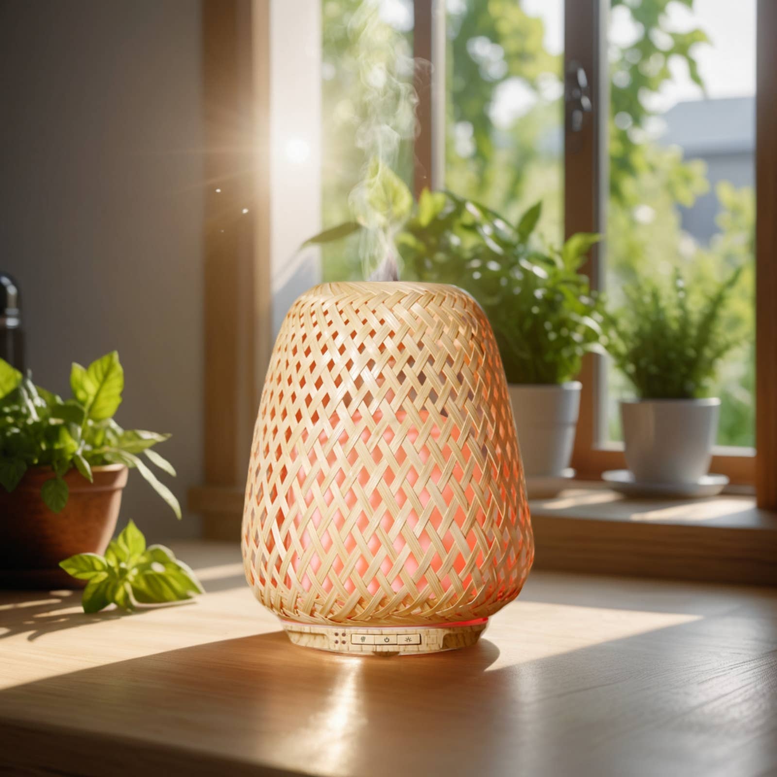 Zen'Arôme - Vente Diffuseur électronique - Diffuseur Huile Essentielle en Bambou Naturel Tressé Olaki8