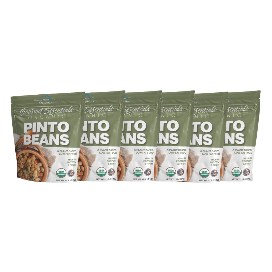 Mountain High Organics - Vente Légumineuses - Haricots Pinto Bio, 1lb. (lot de 6) - Mountain High Organics0
