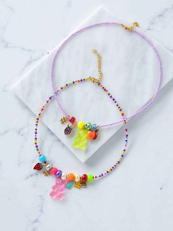 Large Teddy Bear Candy Necklace for wholesale by Goupi