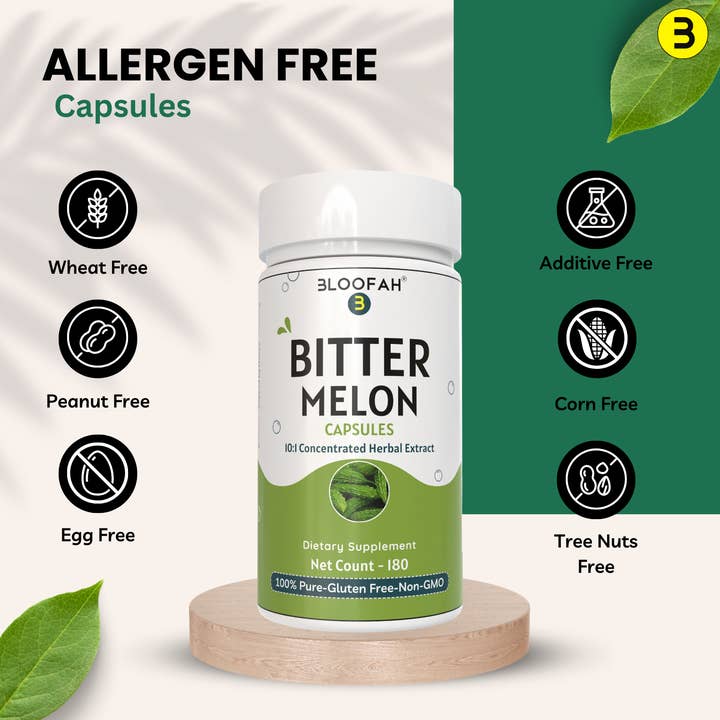 Bloofah – Großhandel Nahrungsergänzungsmittel/Vitamin zum Einnehmen – Bittermelonen-Kapseln 500mg | 10:1 Extrakt, natürlich, nicht-GVO