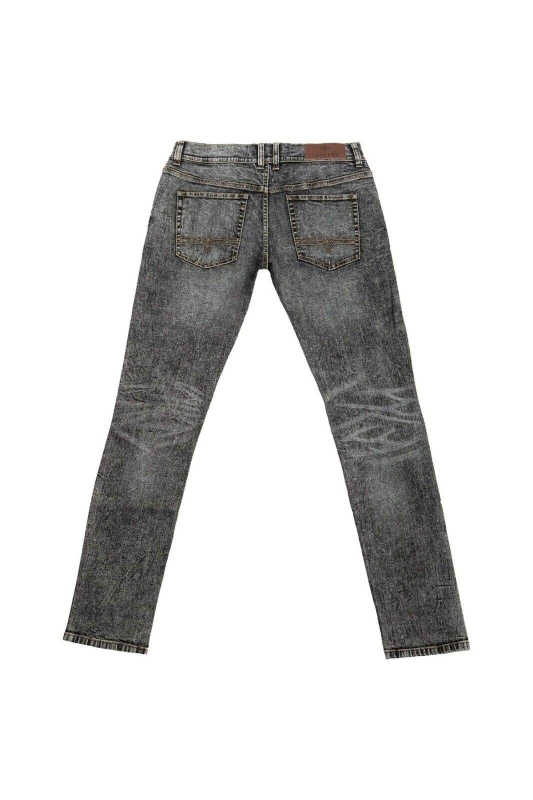 Acide Noir Jean denim déchiré et usé pour homme - Noir délavé acide en vente sur Faire1