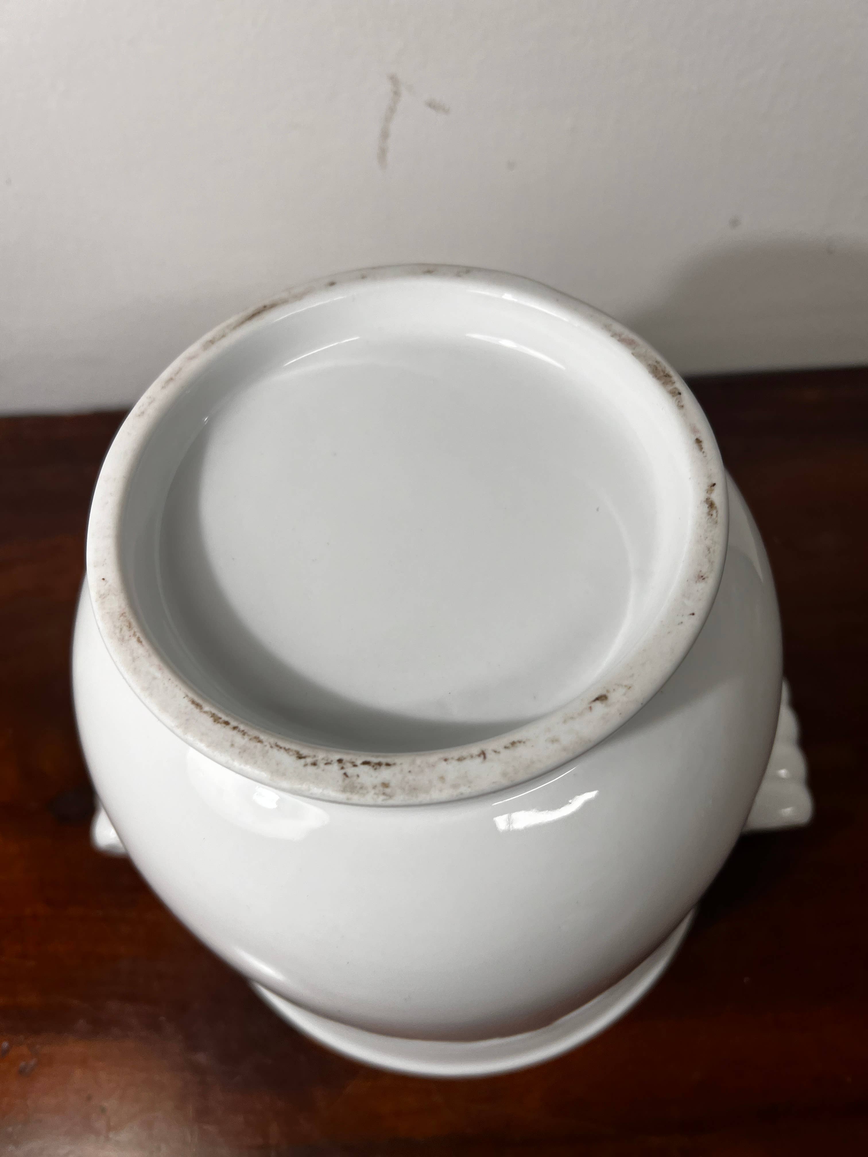 DADA Novecento - Wholesale Plantenpot - Witte keramische cachepot met handvatten6