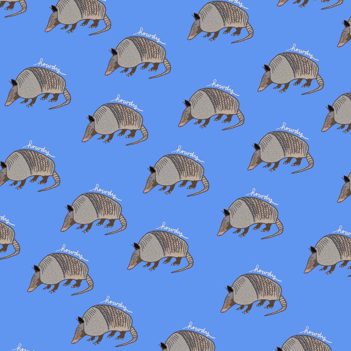 Howdy Armadillo Omslagspapper Sheet för wholesale av La Familia Green