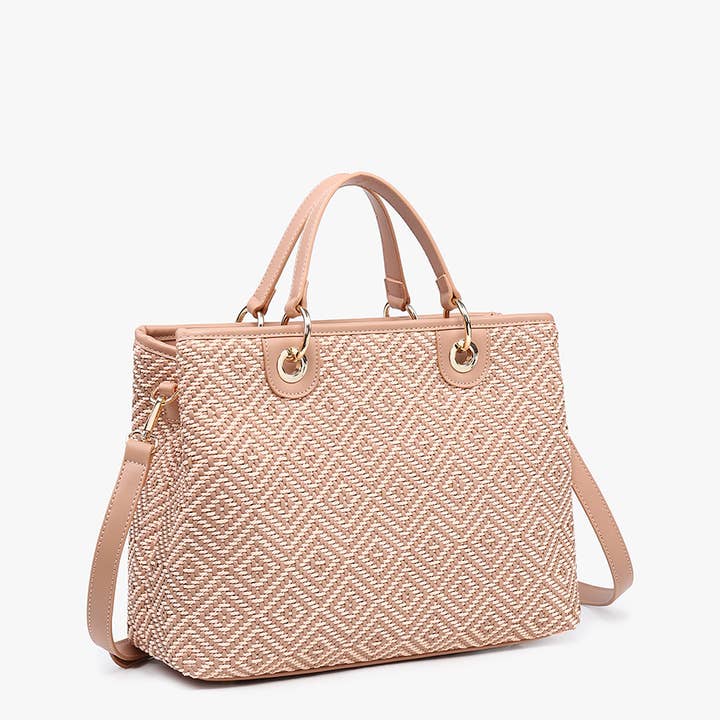 Jen & Co. - Vendita all'ingrosso Borsa tote - Donna - Borsa Tote da Donna M2429 Nancy Woven Diamond