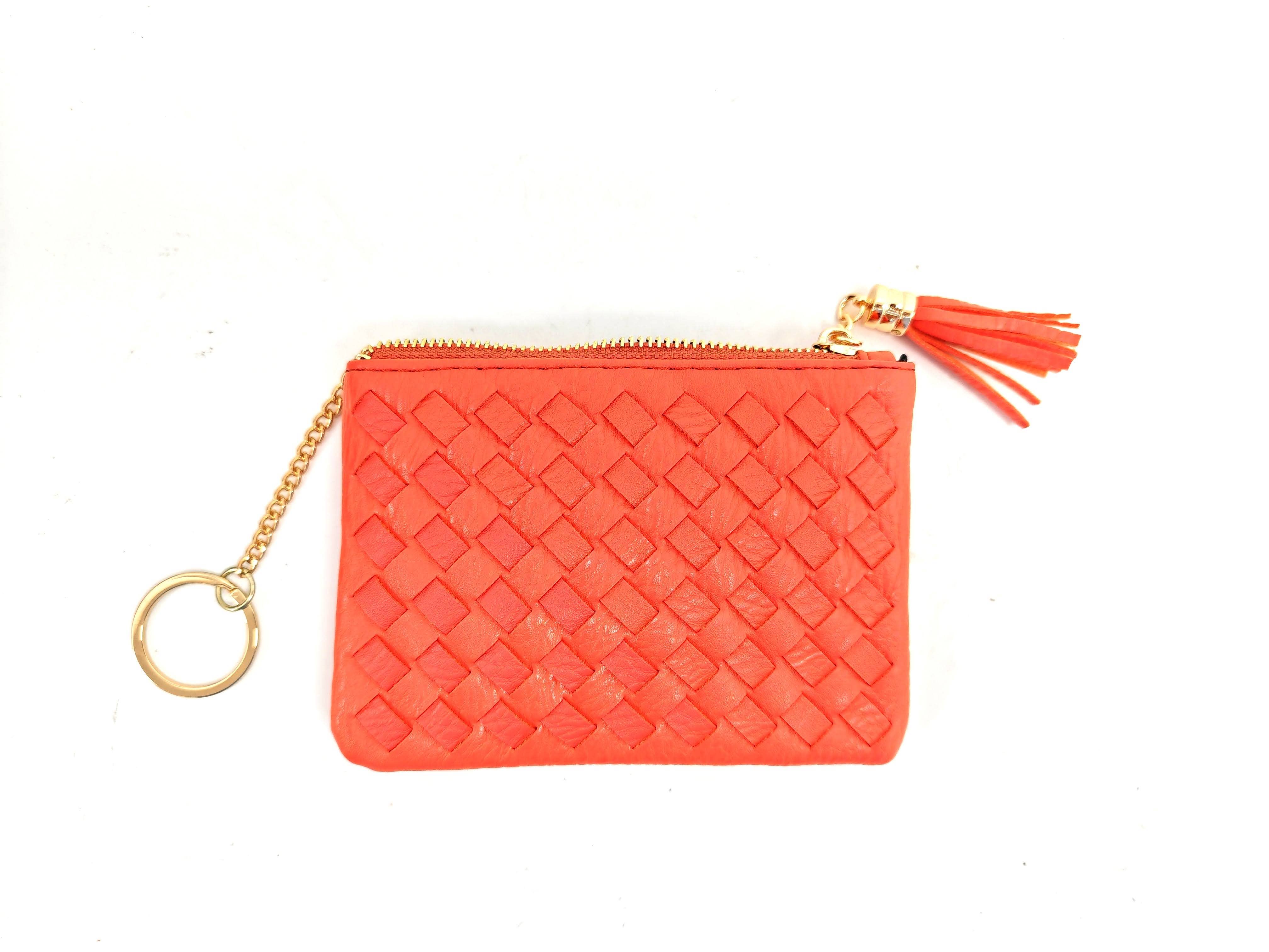 Superbia – Engroshandel Møntpung - Dame – Blød håndlavet vævet kvast nøglering lynlås kortholder mønt8