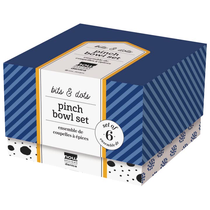 Now Designs by Danica - Wholesale Condiment/Dip Bowl - Bits & Dots Multi-Color Pinch Bowls Set of 65