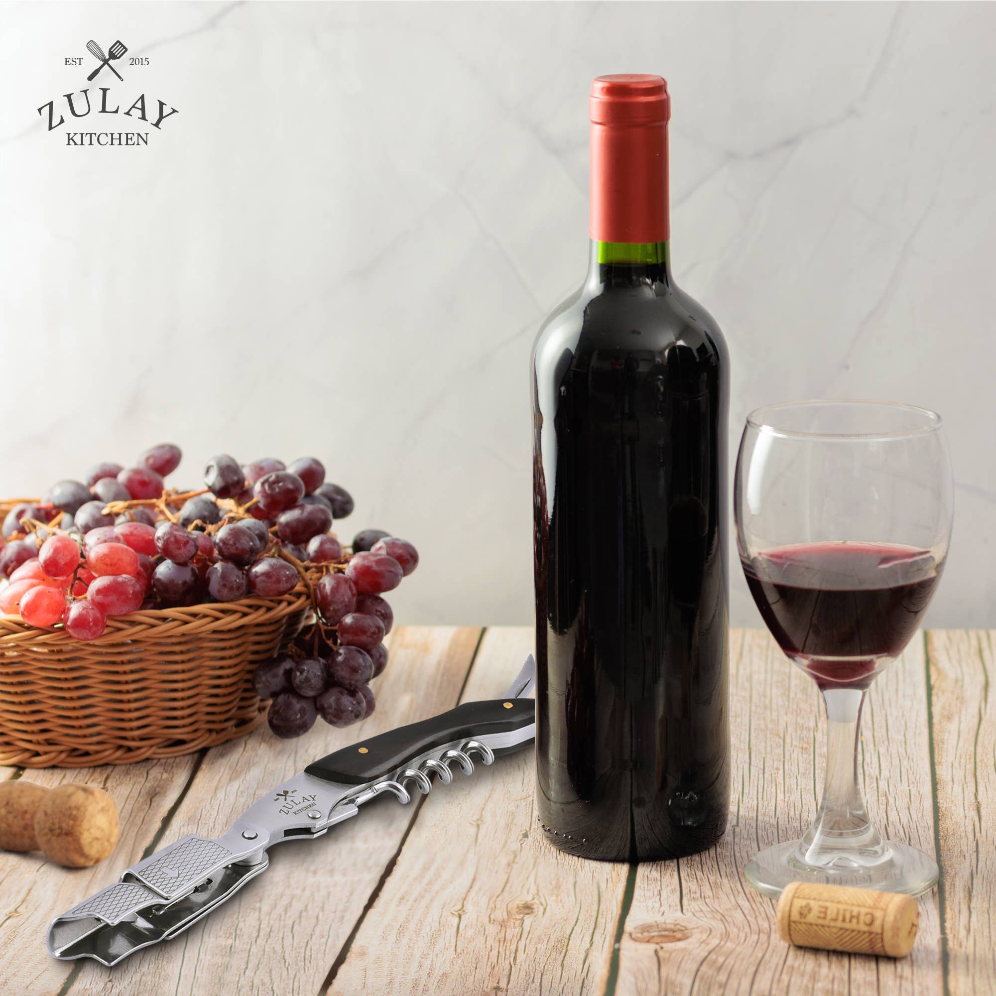 Zulay Kitchen - Wholesale Bottle/Wine Opener - 3-in-1 Waiter Corkscrew Wine Bottle Opener13