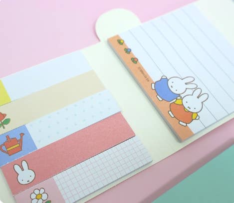 K-Wonderland - Wholesale Sticky Notes - Miffy 6-Section Sticky Memo Pad Set3