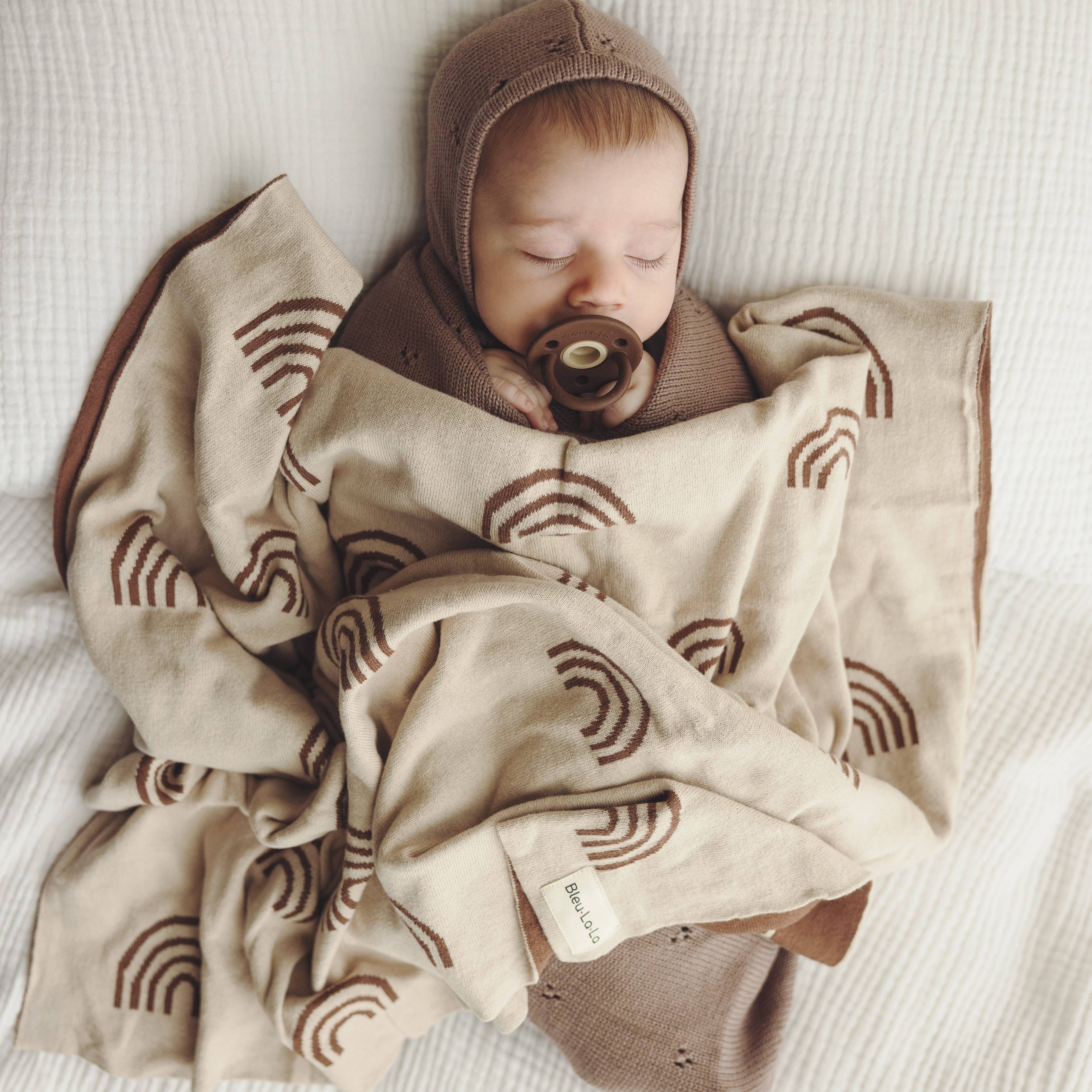 Bleu La La - Venta al por mayor Mantita - Bebés - Manta para bebé 100% algodón de lujo con diseño de arcoíris7