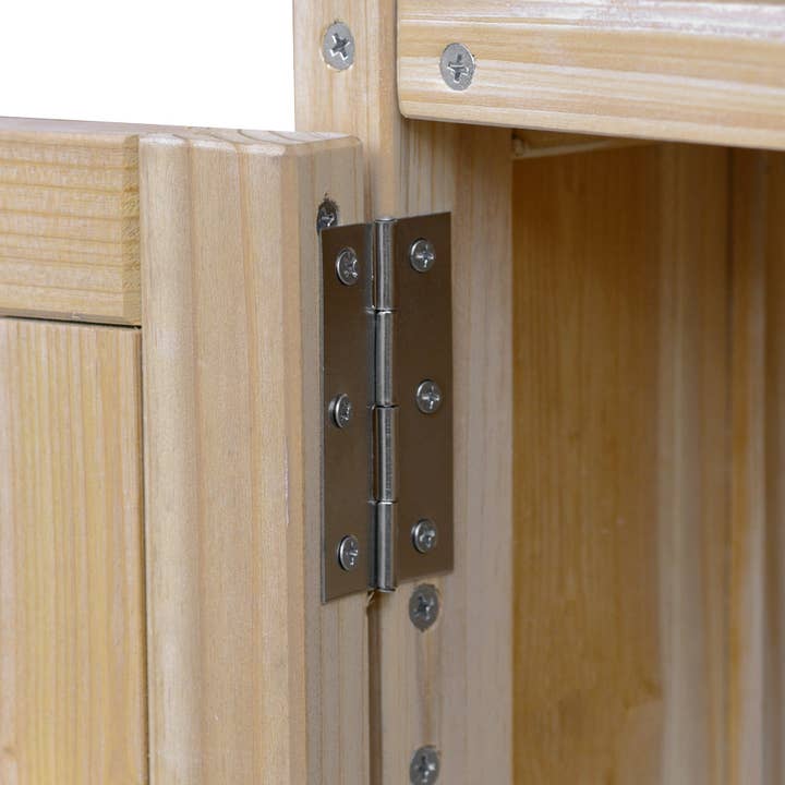 Orange County Decor - Wholesale Outdoor Grill Tools - K&K Outdoor Kitchen Island, Rolling Bar Cart & Storage Cabinet, Farmhouse Solid Wood Outdoor Grill Table With Stainless Steel Top, Spice Racktowel Rack For Kitchen & Bbqnatural Natural Garden &21