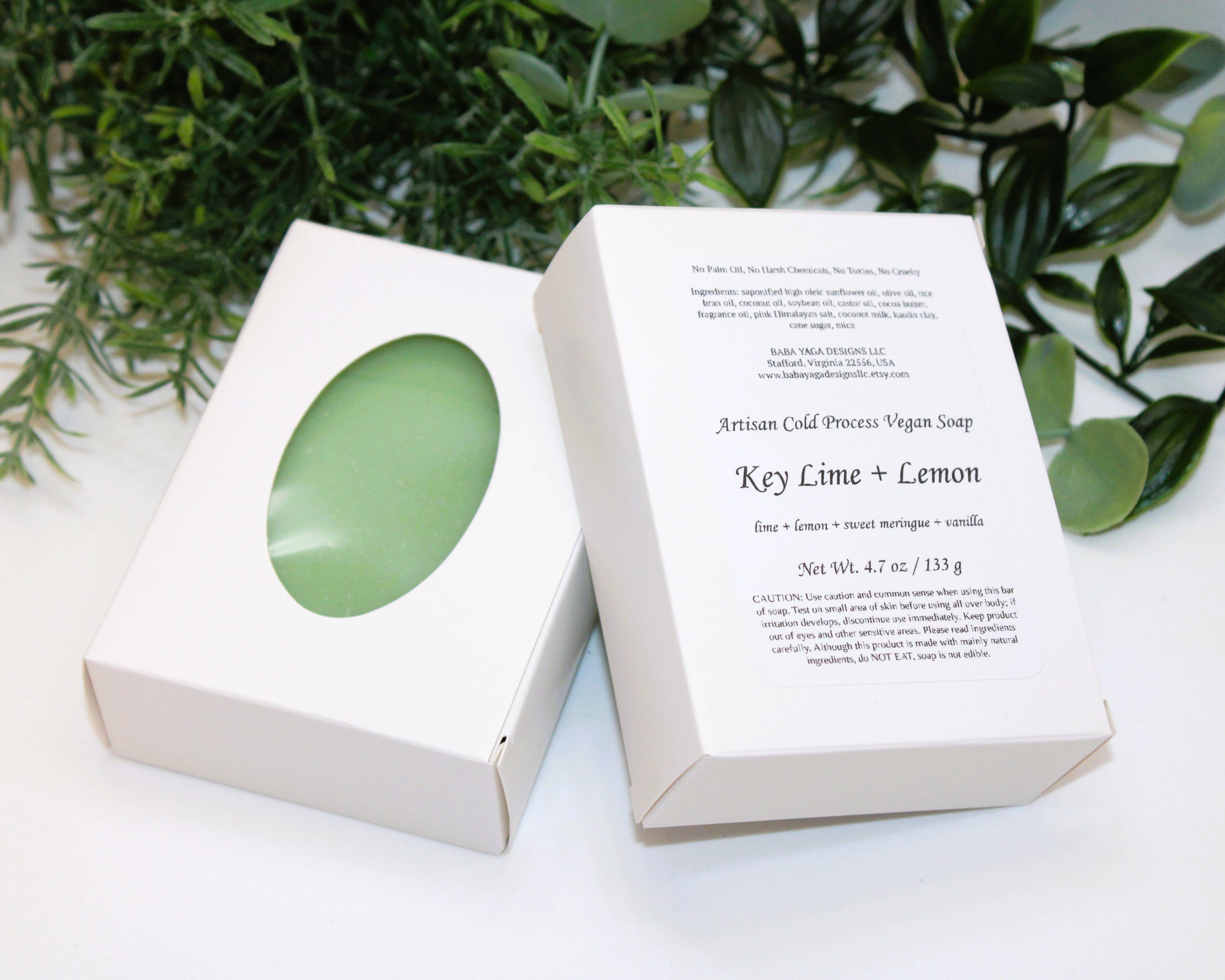 Baba Yaga Designs LLC - Wholesale Bar Soap - Key Lime Lemon Salt Soap Bar, Florida Keys Summer Skin Care2