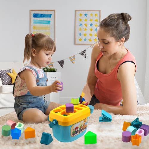 The Toy Group - Wholesale Toy Set - Kids - Playkidz Shape Sorter Baby and Toddler Toy