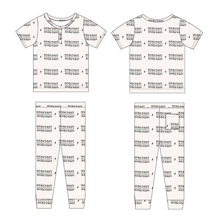 Conjunto de Pijama de Bambú | Niño de Mamá para venta al por mayor de Charlie Lou Baby
