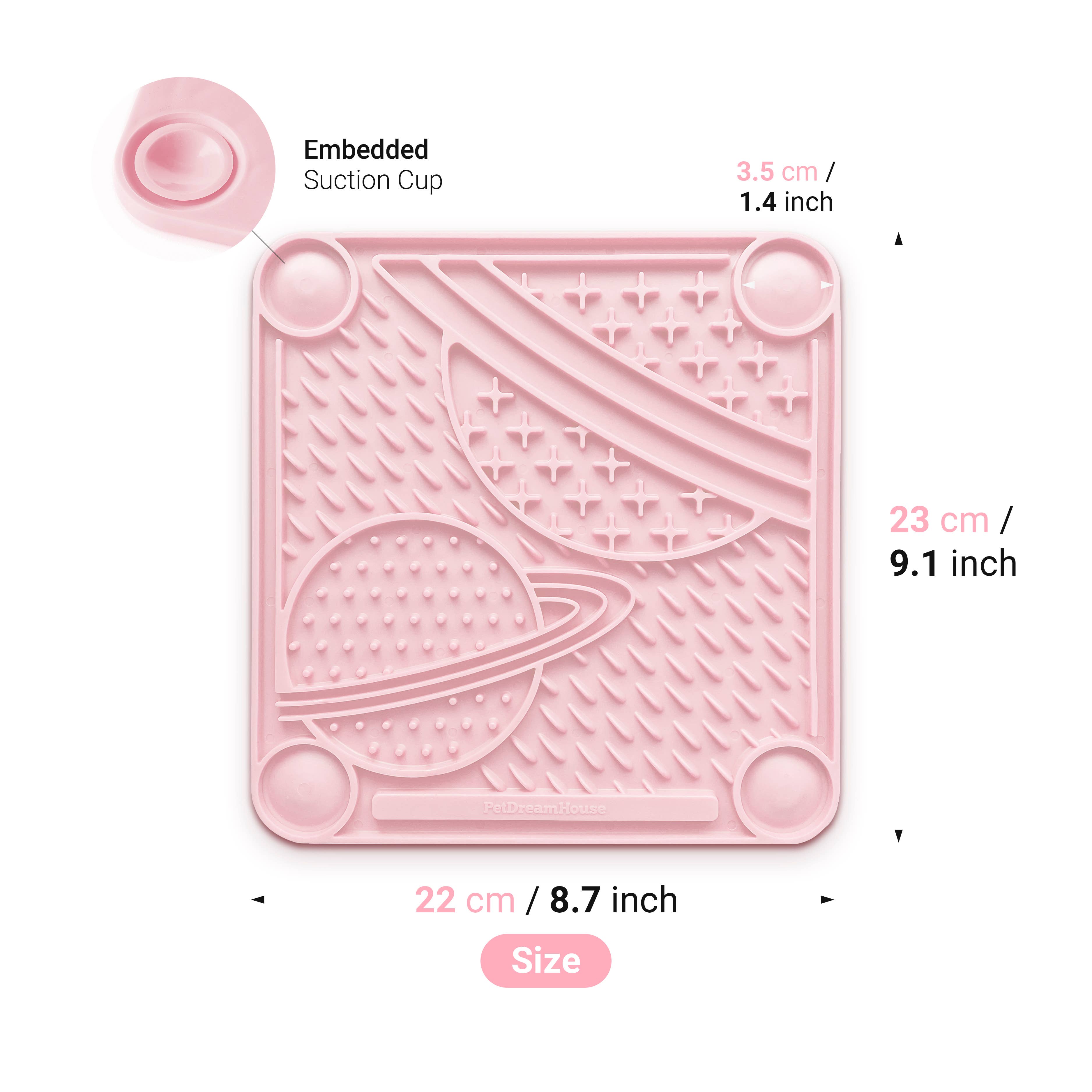 PetDreamHouse - Vente Tapis de gamelle – chien - Tapis à lécher PetDreamHouse avec motif planètes pour chiens2