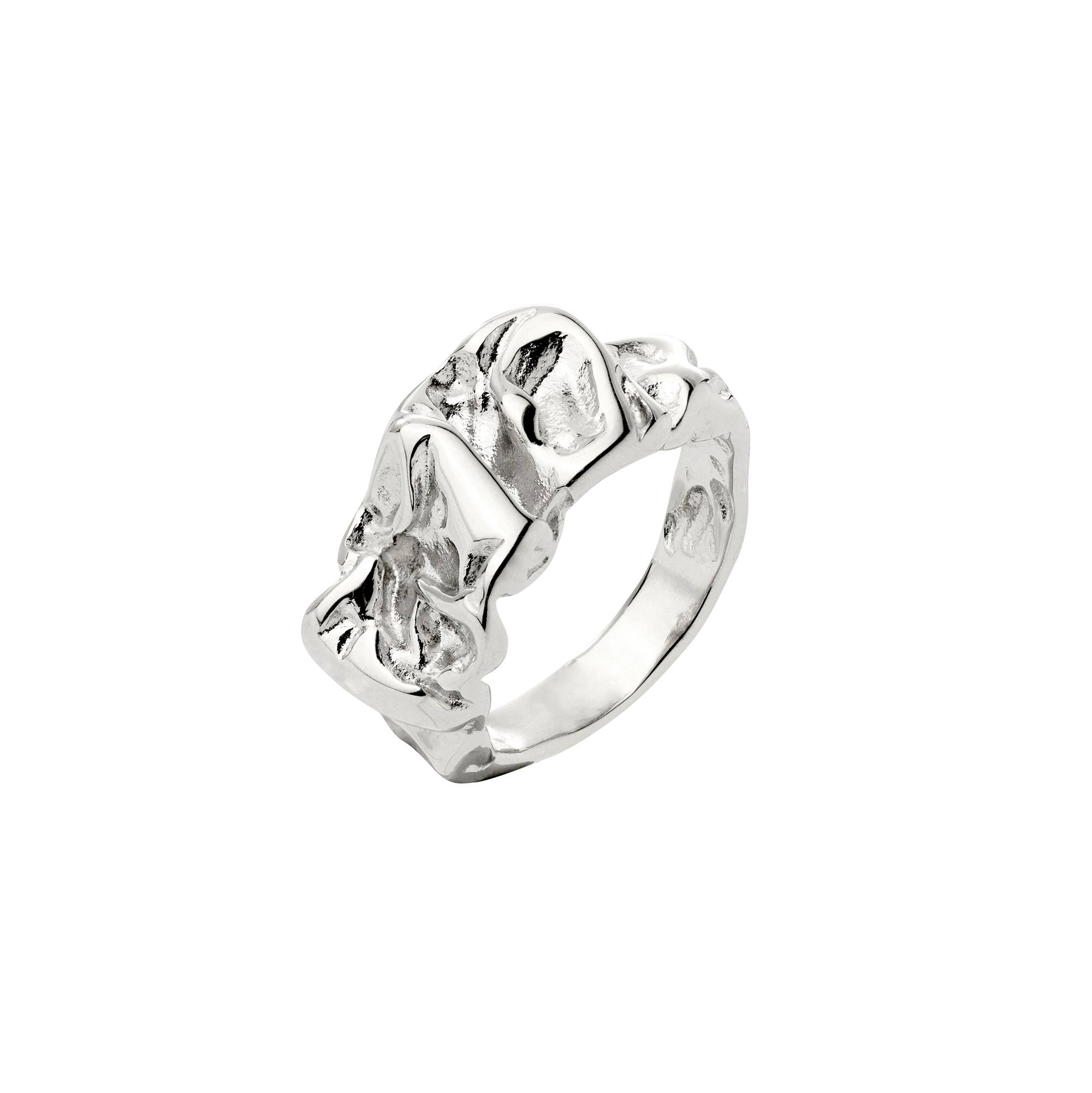 Schmuckkollektiv GmbH - Wholesale Cocktail/Statement Ring - Crinkled Ring Silver