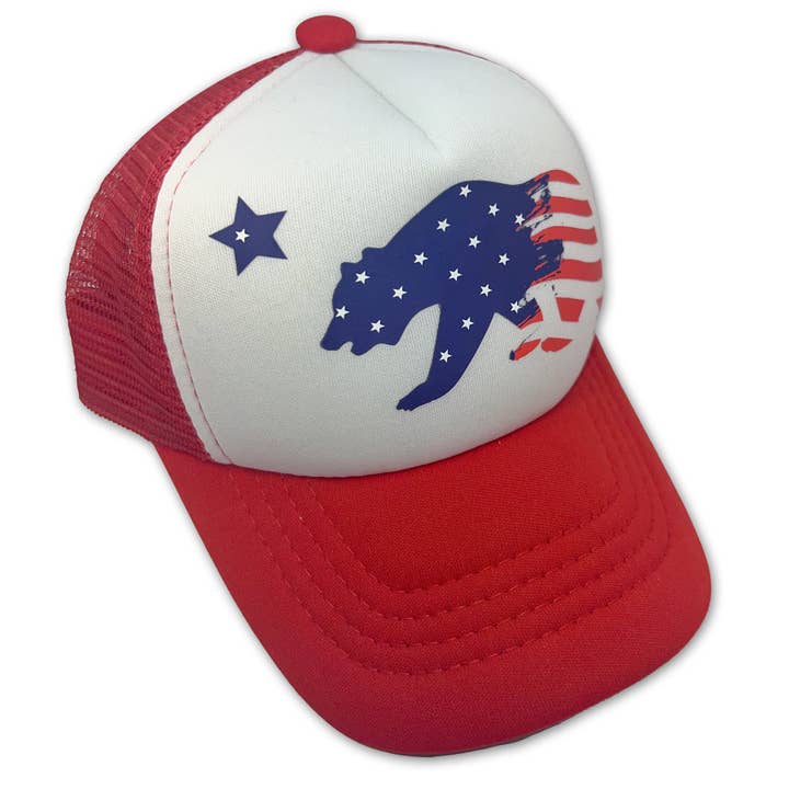 Sol Baby USA California Bear Trucker Hat for wholesale by Sol Baby