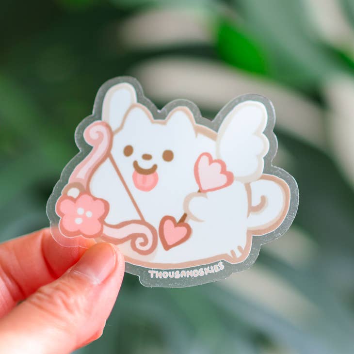 Thousand Skies - Wholesale Sticker - Vinyl Sticker (Transparent) Cupid Pom