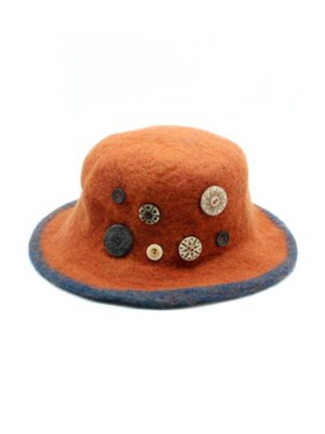 Orange spandhat med underdele for engroshandel hos Woollyfelt