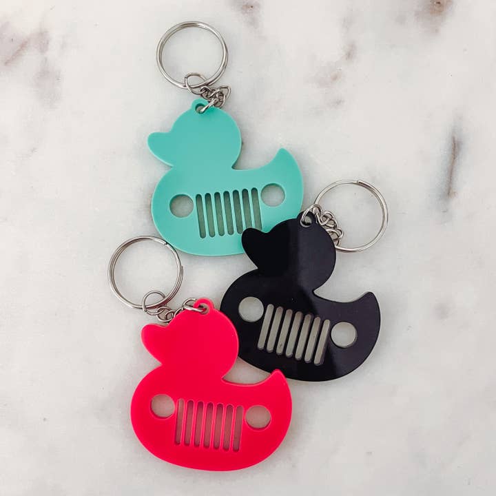 Sugar Koated Designs - Wholesale Keychain - Women's - You've been ducked, Duck Keychain, Wrangler Keychain, 4x4