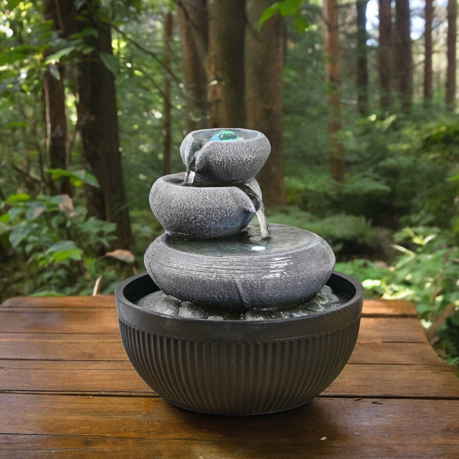 Zen'Arôme – wholesale Decorative tabletop object – Nature Geelong Indoor Fountain – Sleek & Modern Design14