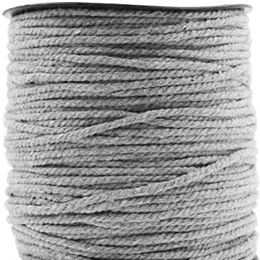 3 Ply Twisted Cotton Macrame Cord for Crafts, 109 Yards for wholesale by Mandala Crafts