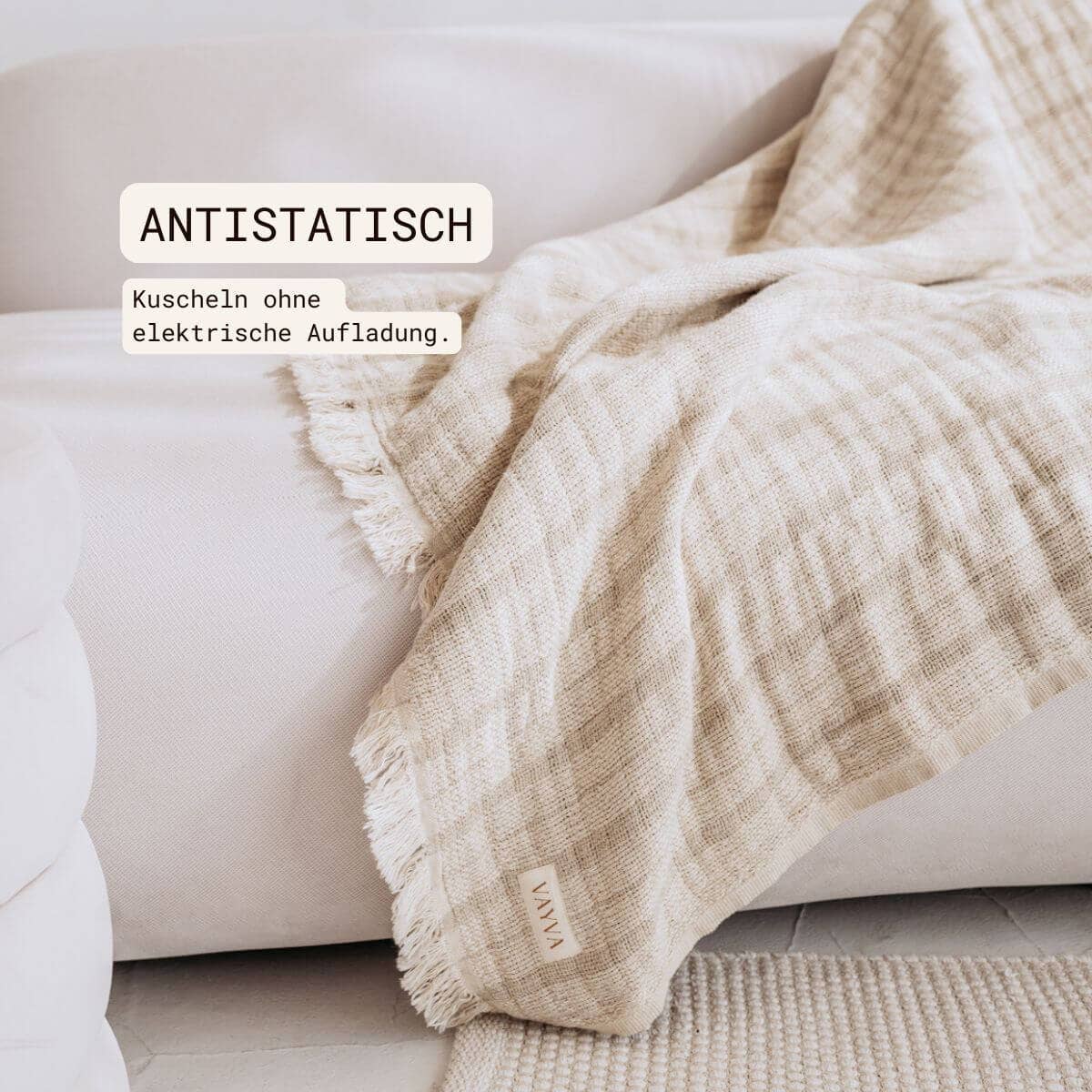 VAYVA - Wholesale Throw Blanket - Blanket | Linen and cotton throw for the living room5