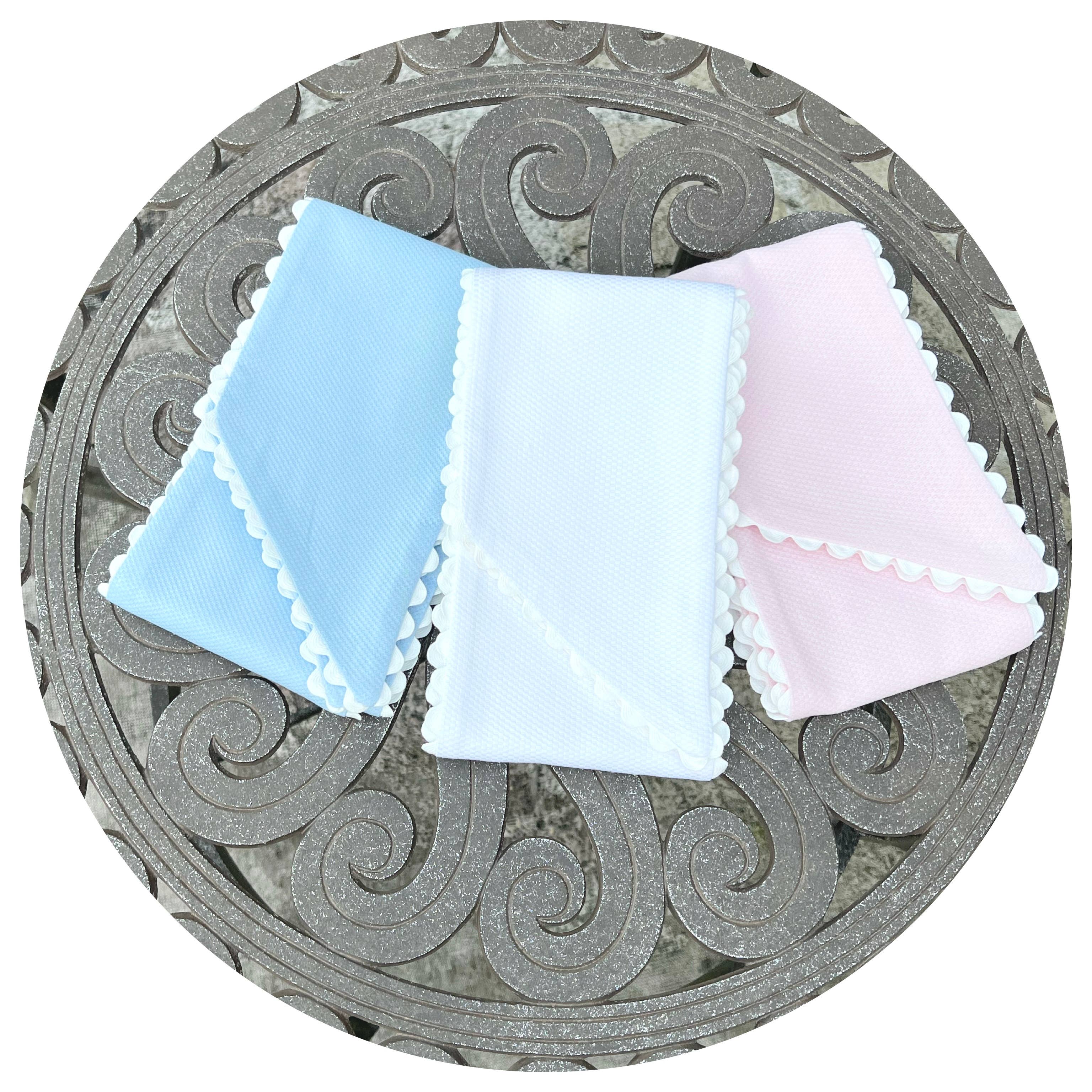 THE ROYALTY COLLECTION - Wholesale Outdoor Ornament/Decor - Pink Cotton Pique Sash with Trim3