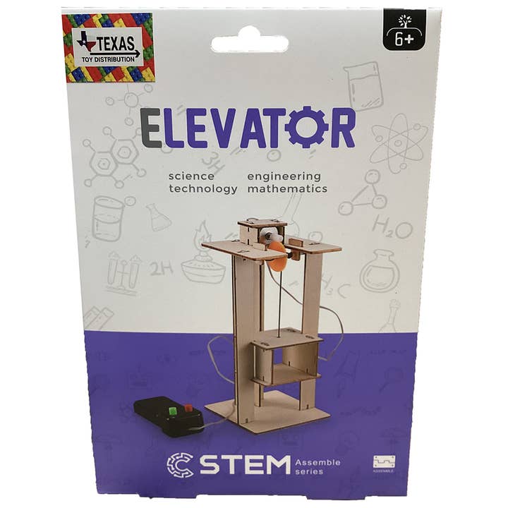 Texas Toy Distribution - Wholesale DIY Craft Kit - Kids - Elevator DIY STEM Construction Kit, Educational Toy