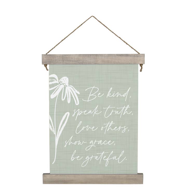 Be Kind Speak Truth - Hanging Canvas for wholesale by Sincere Surroundings