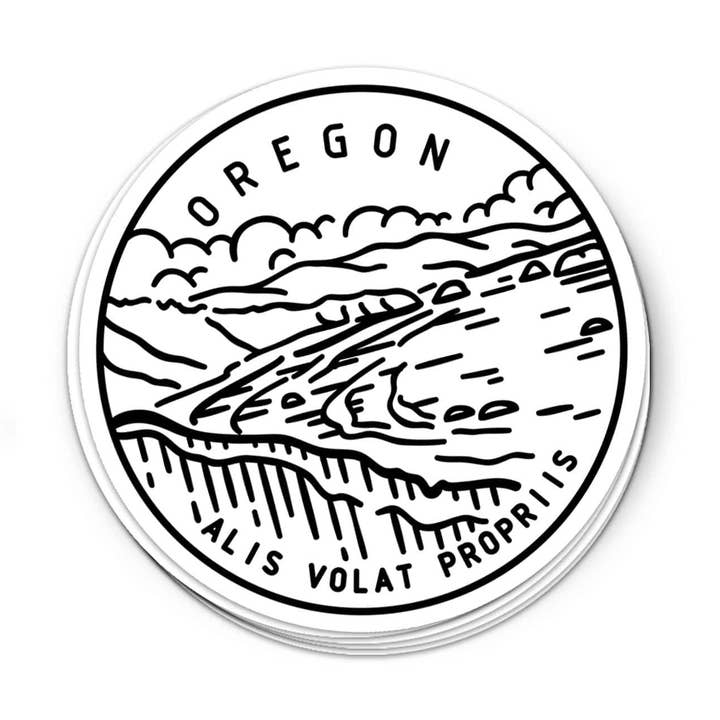 Oregon Sticker for wholesale by Albion Mercantile Co.