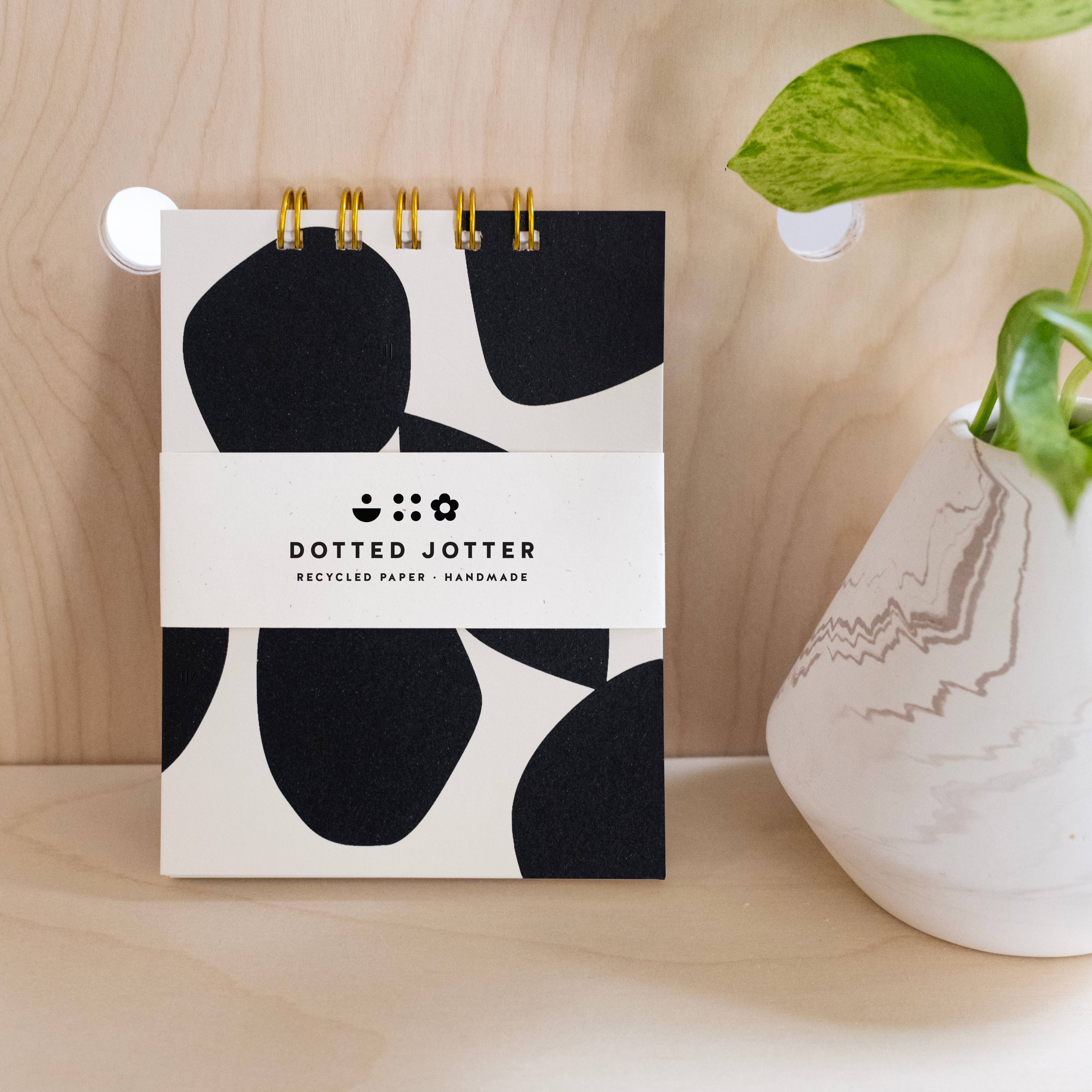 Worthwhile Paper - Wholesale Notebook - Charcoal Pebble Dotted Jotter Notebook3