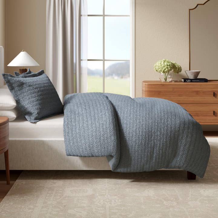 BH Collective - Wholesale Bedding Set - 100% Cotton Waffle Weave Duvet Set - Mattea Collection