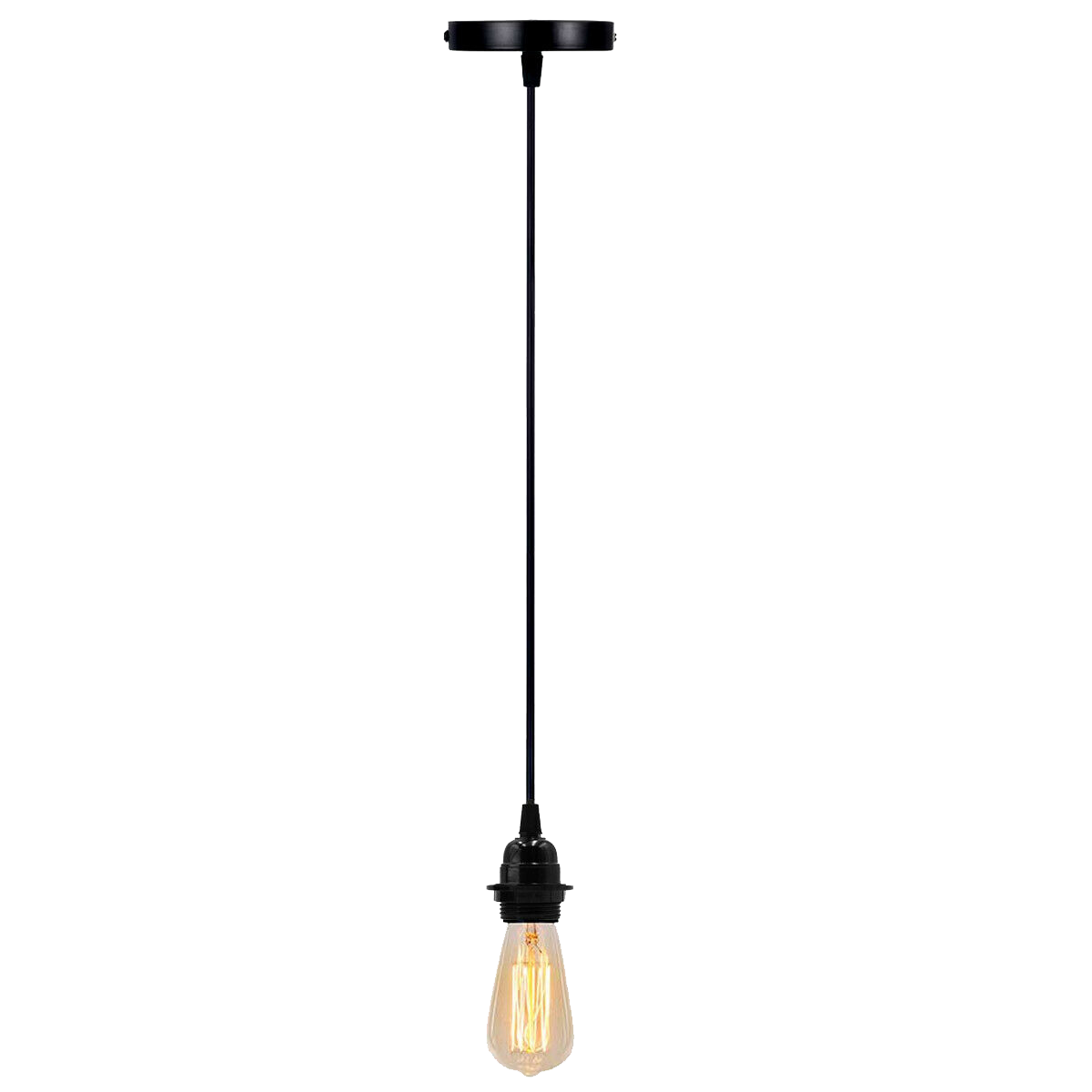 Ledsone - Vente Lustre/Suspension - Lampe de plafond à sortie unique E27 DIY en PVC Flex0