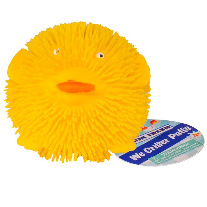 Toysmith - Wholesale Squishy Toy - Kids & Baby - Farm Fresh Wee Critter Puffs, Fuzzy, Squishy 2.5" Ball2