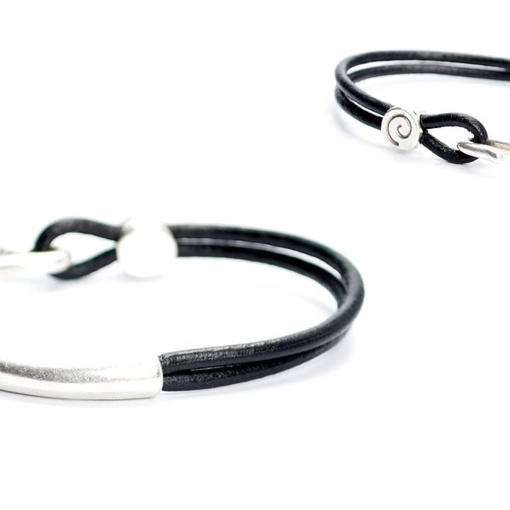 Half-cuff Genuine Leather Bracelet for wholesale by Volare