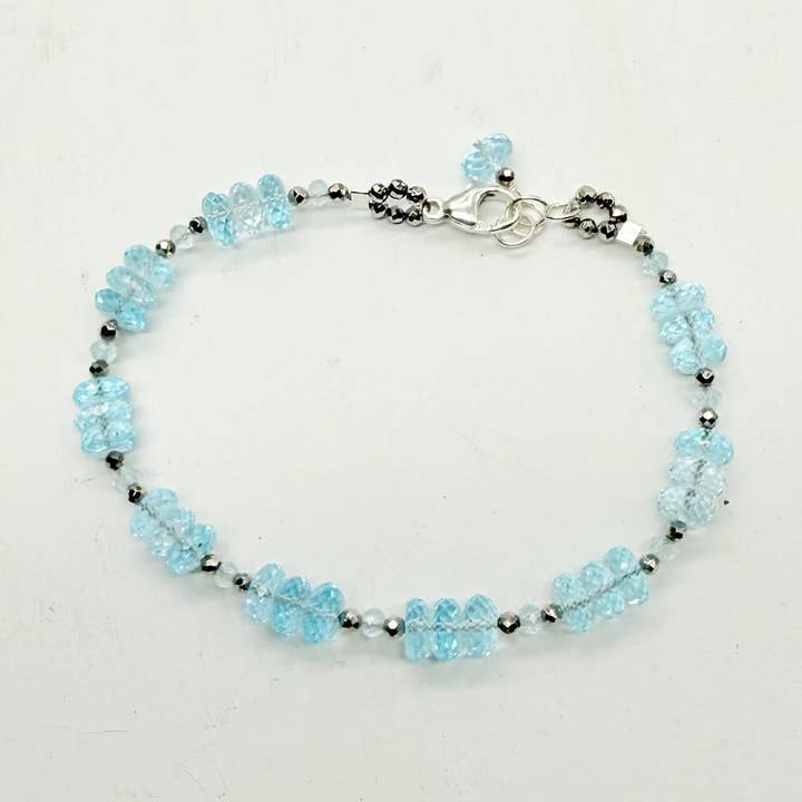 Aqaumarine Iris Bracelet for wholesale by Susan Roberts Jewelry