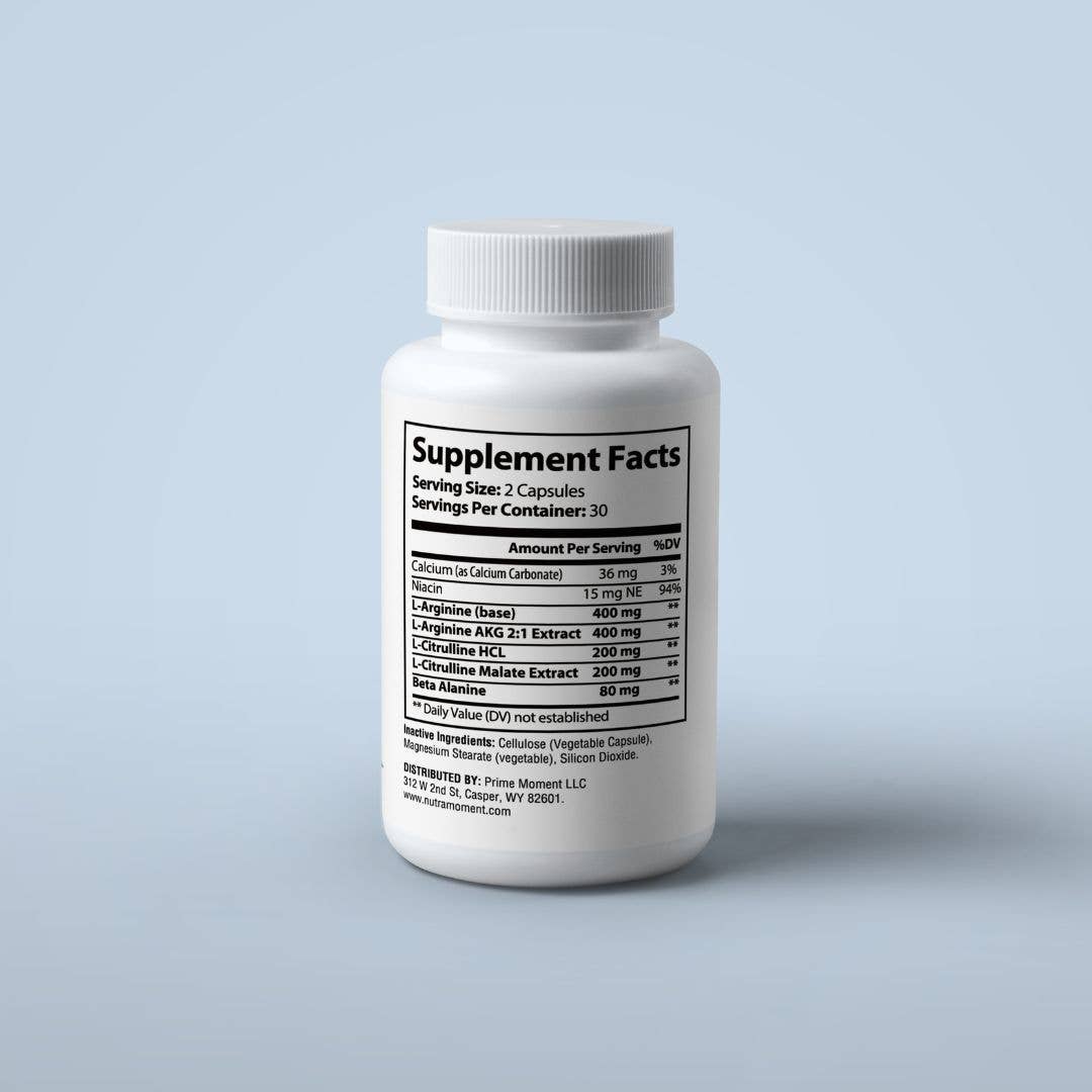 Nutra Moment - Wholesale Oral Supplement/Vitamin - L-Arginine & L-Citrulline Oral Supplement1