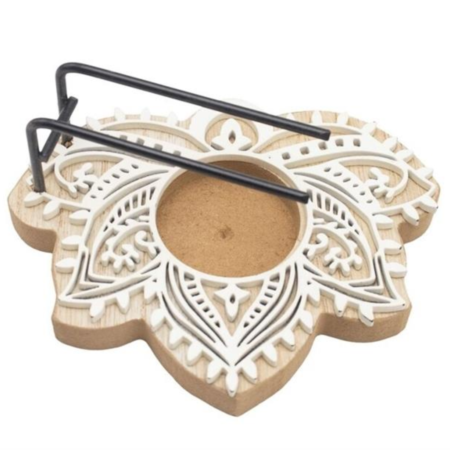 Green Tree - Wholesale Incense Holder - Palo Santo & White Sage Burner Lotus (Natural Wood)1