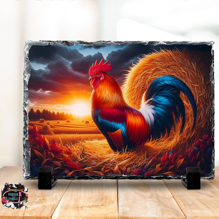 Land Hahn Foto Felsen Schiefer für den Großhandel von Rockin K and Double J