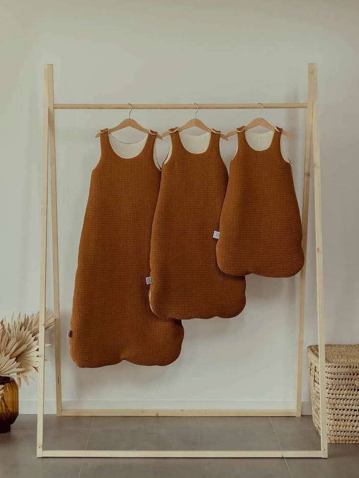 Manufacture des bébés français - Wholesale Sleepsack - Baby - Caramel honeycomb sleeping bag 6-24 months