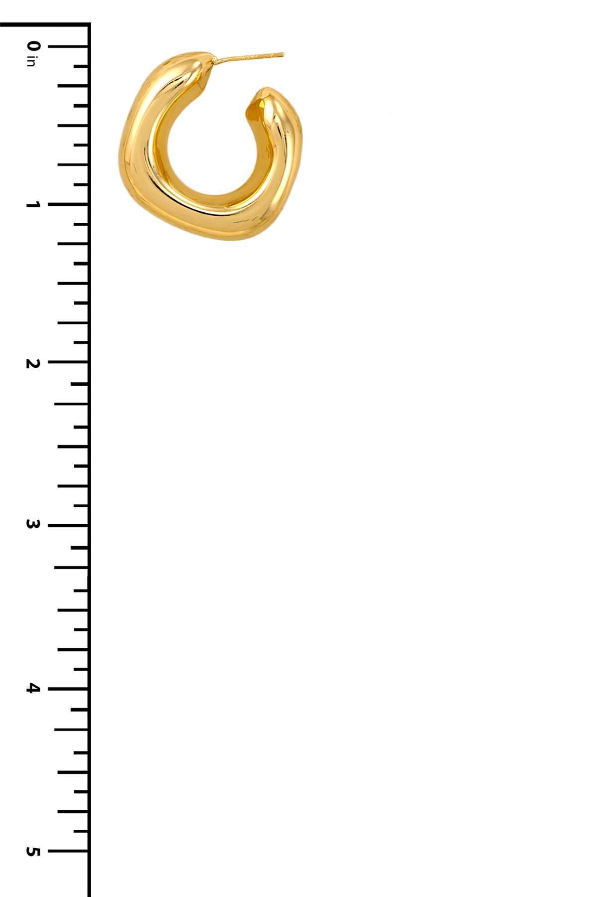 anbfashion – Brincos de argola por atacado – BRINCO DE ARGOLA EM METAL MERGULHADO EM OURO PE28722