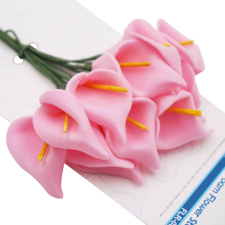 Angels Craft - Wholesale Artificial flowers - Foam Flowers w/ Wire - Calla Lily, 12-ct3