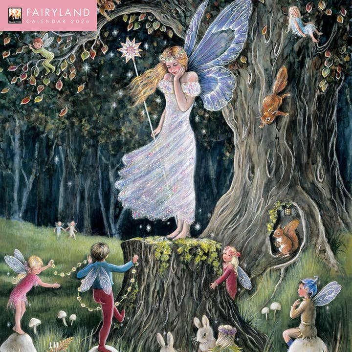 Fairyland by Jean & Ron Henry Wall Calendar 2026 for wholesale by Flame Tree Gift