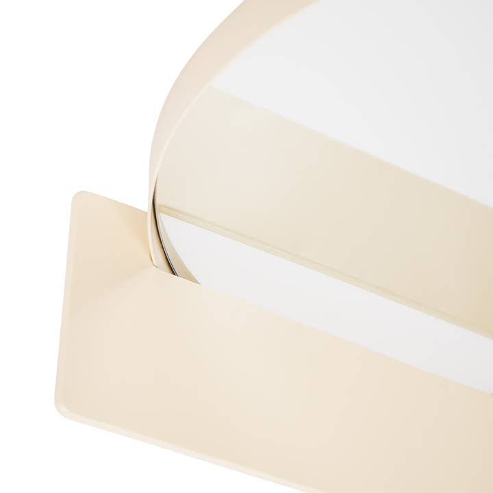 Housevitamin bv – wholesale Wall mirror – Mirror - Round - Metal - With Shelf - Sand- Ø40cm3