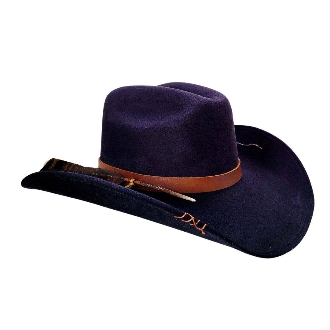 Noir Page Chapeau de Cowboy Couronne en vente sur Faire7
