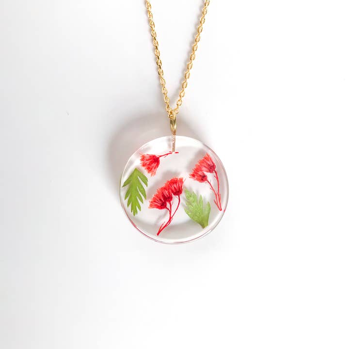 Belart Fair Trade - Vendita all'ingrosso Collana con ciondolo/pendaglio - Confezione da mezza confezione di collana con fiori in resina2