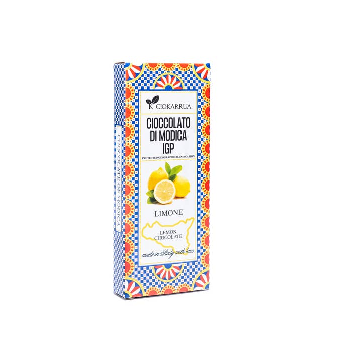 Chocolat Modica IGP Citron sicilien 80 gr pour la vente par Ciokarrua