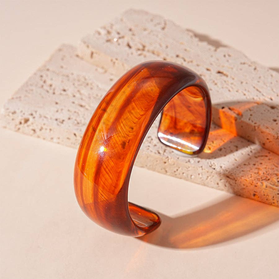 Dipped Shop – Pulseira de missangas por atacado – Pulseiras Abertas Acrílicas Tie-Dye Vintage DP25D6272