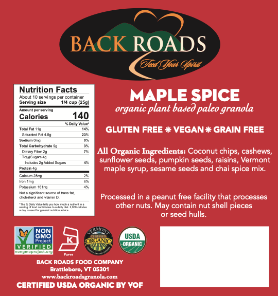 Back Roads Granola - Wholesale Granola - Paleo Maple Spice Granola4